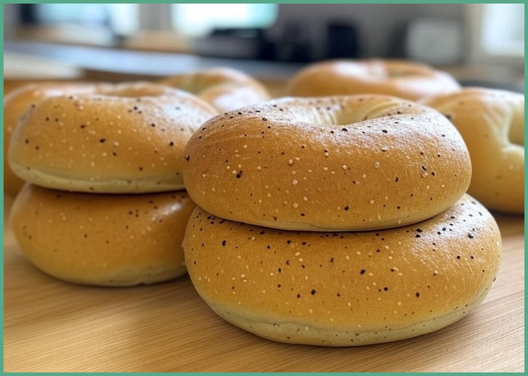 널담 고단백 배꼽 베이글 플레인 (냉동), 6개, 140g