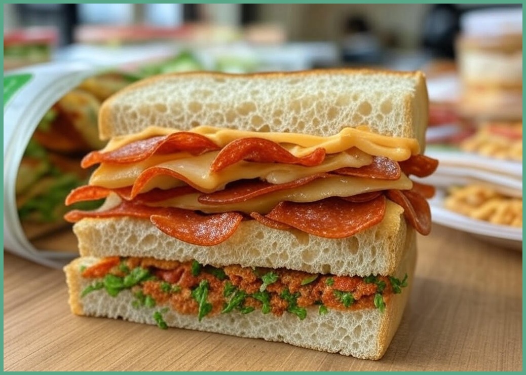 [로켓프레시] 신세계푸드 베키아에누보 페퍼로니 치즈 치아바타 샌드위치 (냉동), 180g, 1개, 3개입