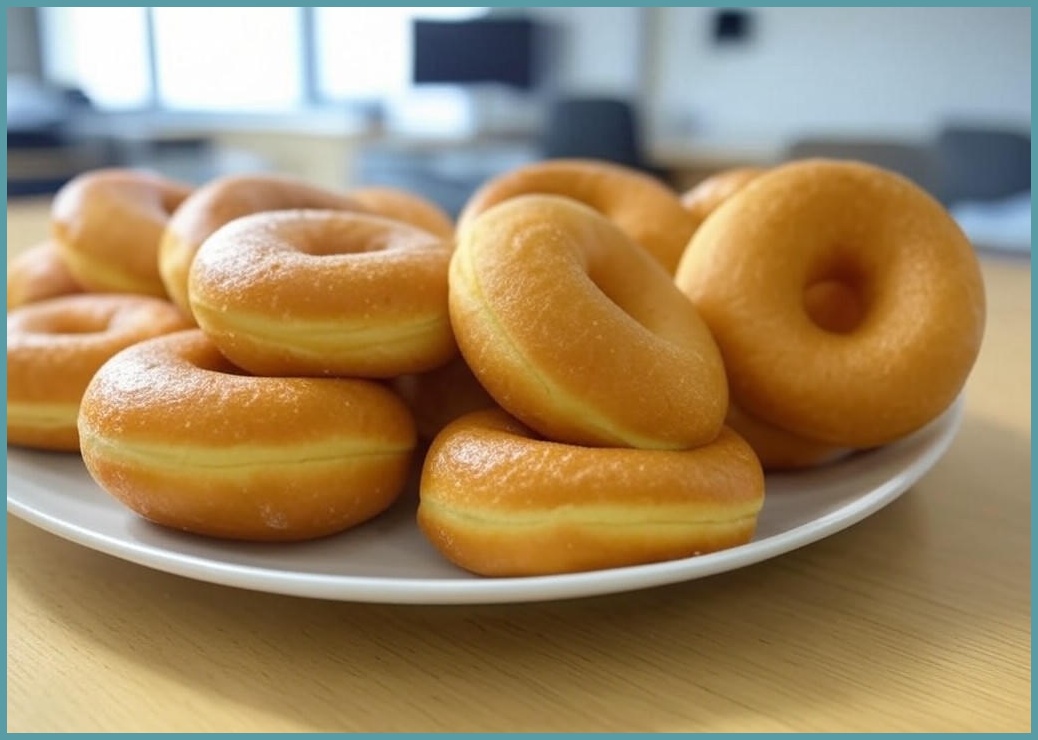 초딸치아바 10개+10개 오븐에 구운 달광도넛 맛있는 아이들간식 사무실 아침 식사 대용 간식, 1세트, 45g - 이미지 2