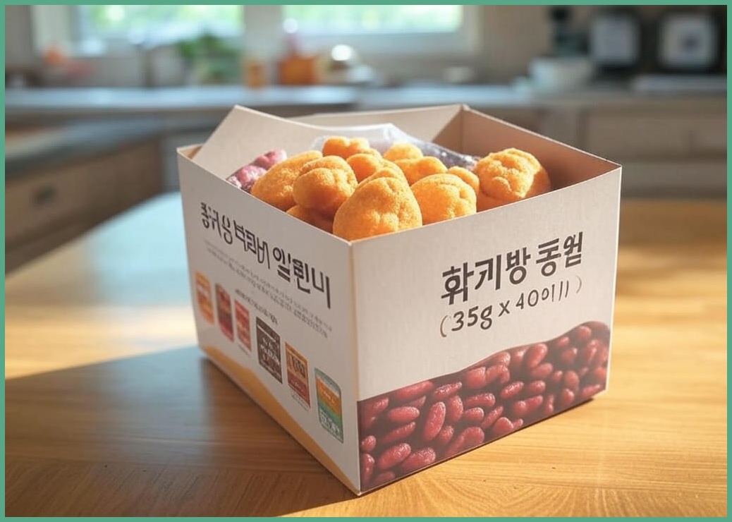 화과방 프리미엄 앙빵 (35g x 40개입) / 통팥+고구마+호박 만쥬, 1400g, 1박스